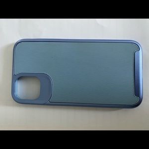 Baby Blue Chrome & Ribbed Hard iPhone 11 Case